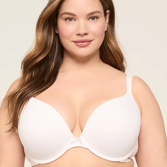 Lane Bryant Cotton Boost Plunge Bra Size 38DDD - Picture 1 of 5